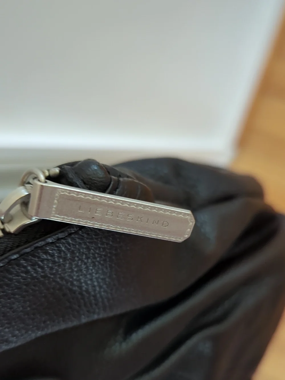Liebeskin Berlin Black Leather Hobo Bag